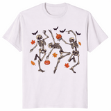Dancing Skeleton Shirt in ice grey