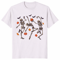 Dancing Skeleton Shirt in ice grey