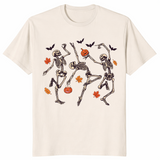 Dancing Skeleton Shirt in natural