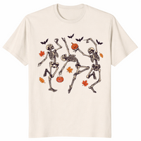 Dancing Skeleton Shirt in natural
