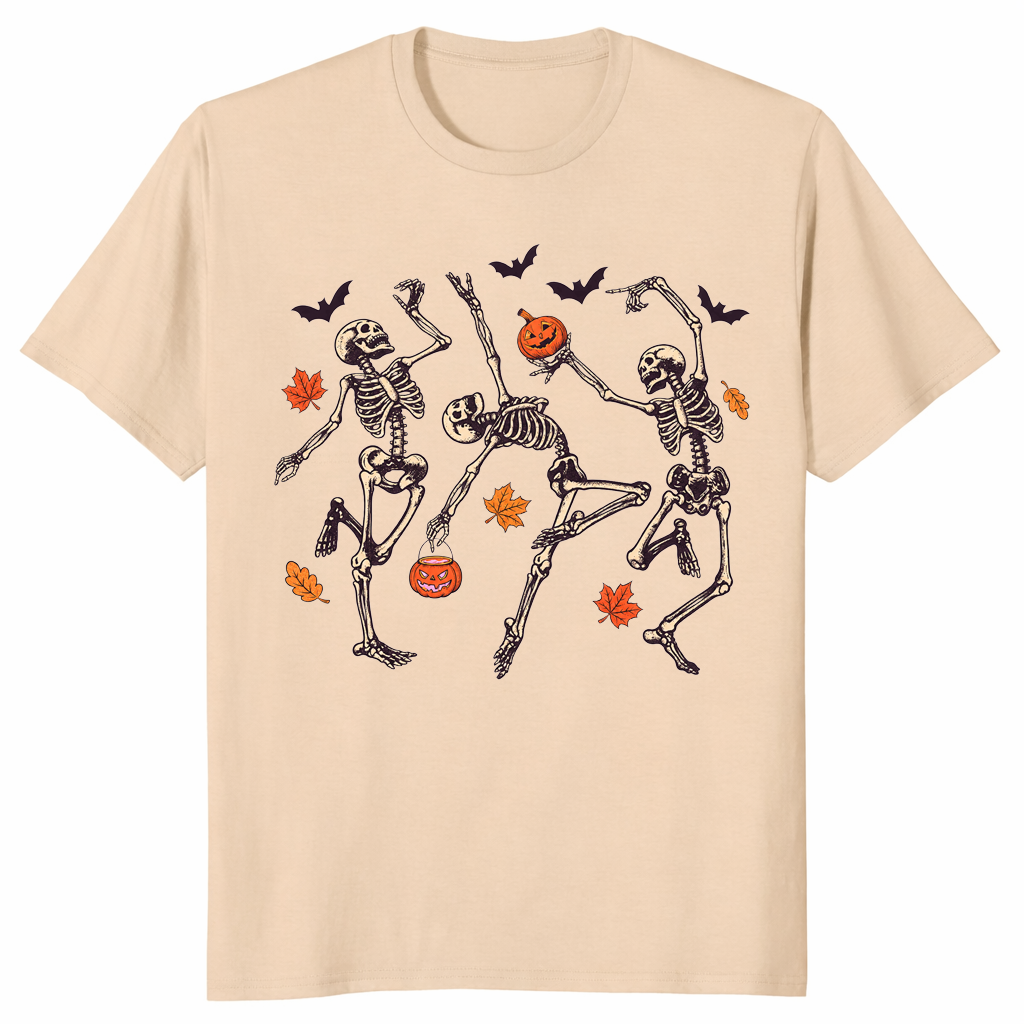 Dancing Skeleton Shirt in sand