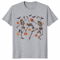 Dancing Skeleton Shirt in sport grey