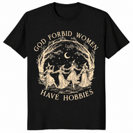 Dancing witches shirt in black