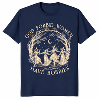 Dancing witches shirt in navy