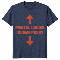 Dark humor shirt heather navy