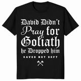 David and Goliath shirt in black
