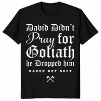 David and Goliath shirt in black