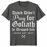 David and Goliath shirt in dark heather