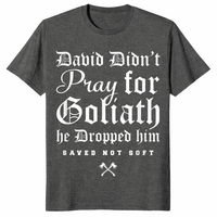 David and Goliath shirt in dark heather