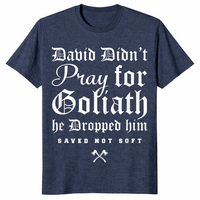 David and Goliath shirt in heather navy