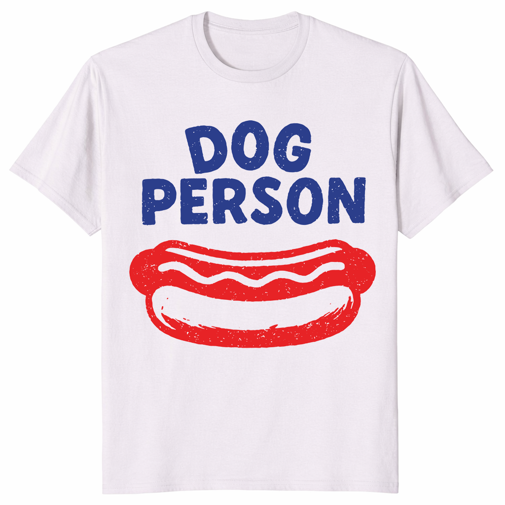 Dog Person T-Shirt | Funny Hotdog Graphic 4th Of July Cookout Tee | Cuccico
