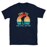 Funny 40th Birthday Golf Shirt | 'Fore-Tee' Golf Gift Tee - Cuccico Design