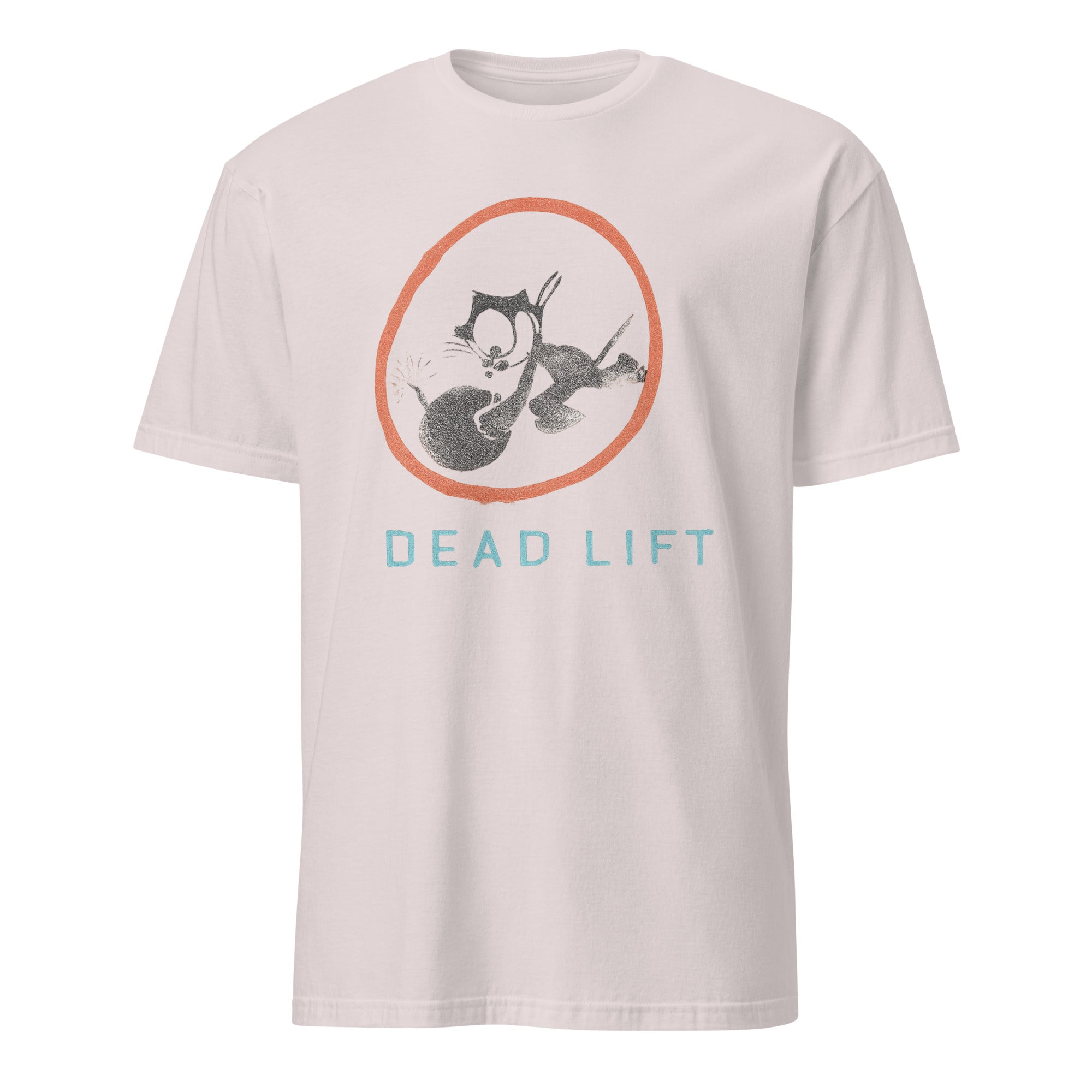 Dead Lift T-Shirt in ice grey by Cuccico, Graphic Tee inspired by The Runarounds