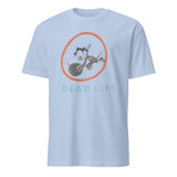 Dead Lift T-Shirt in light blue by Cuccico, Graphic Tee inspired by The Runarounds