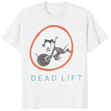 Dead Lift T-Shirt in white by Cuccico, Graphic Tee inspired by The Runarounds