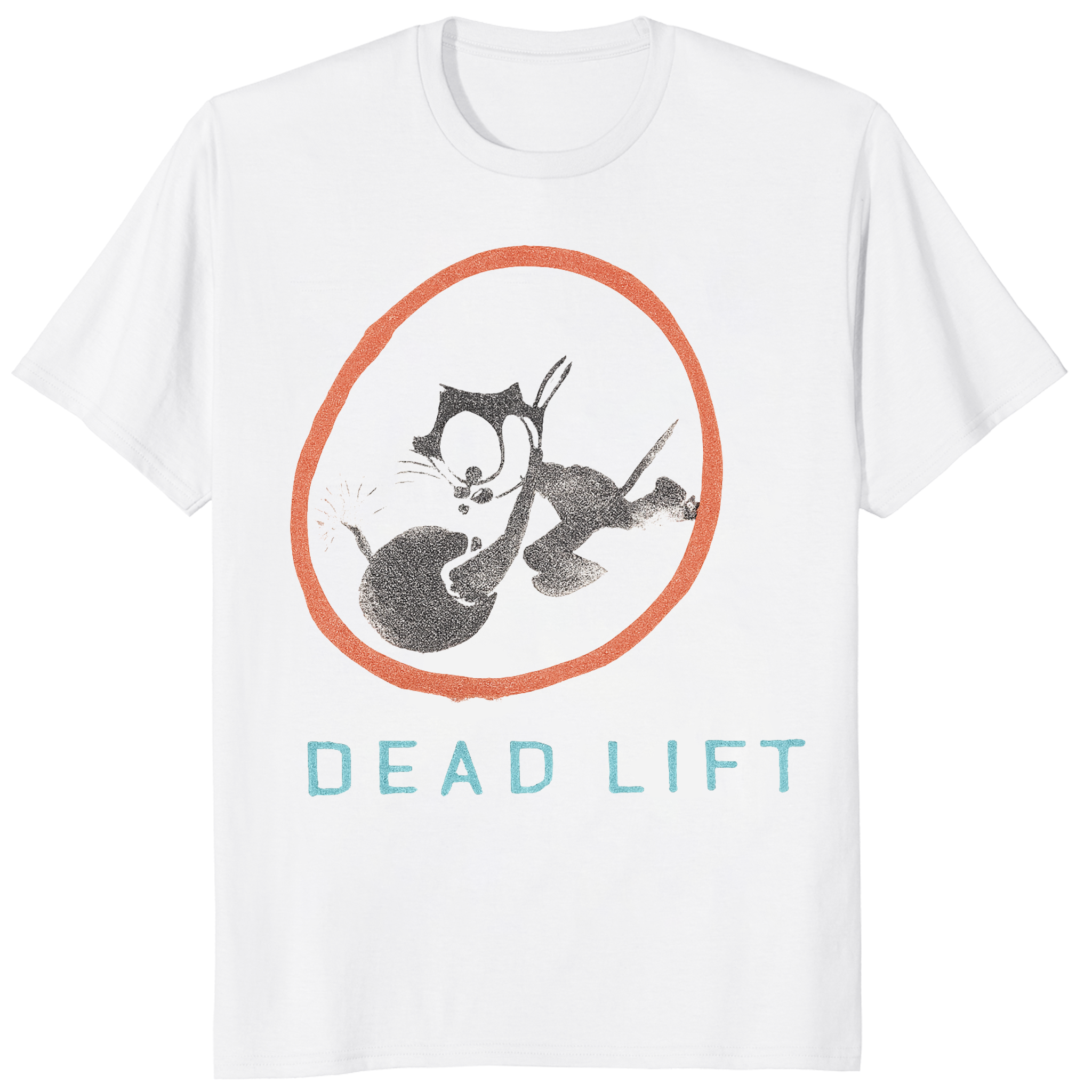 Dead Lift T-Shirt in white by Cuccico, Graphic Tee inspired by The Runarounds