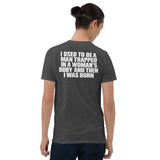 Deadpan joke shirt in Dark Heather Grey
