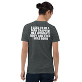 Deadpan joke shirt in Dark Heather