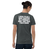 Deadpan joke shirt in Dark Heather