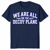 Decoy plane shirt in navy, front view