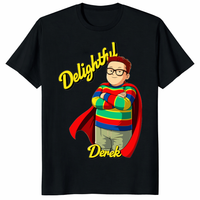 Delightful Derek T-Shirt – Funny Derek Superhero Name Gift Tee | Cuccico