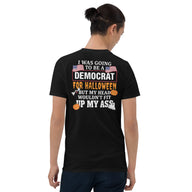 Democrat Halloween shirt in black
