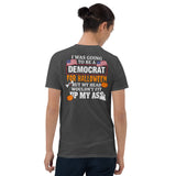 Democrat Halloween shirt in dark heather grey