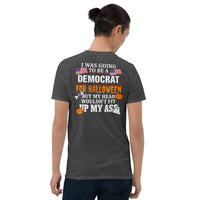 Democrat Halloween shirt in dark heather grey