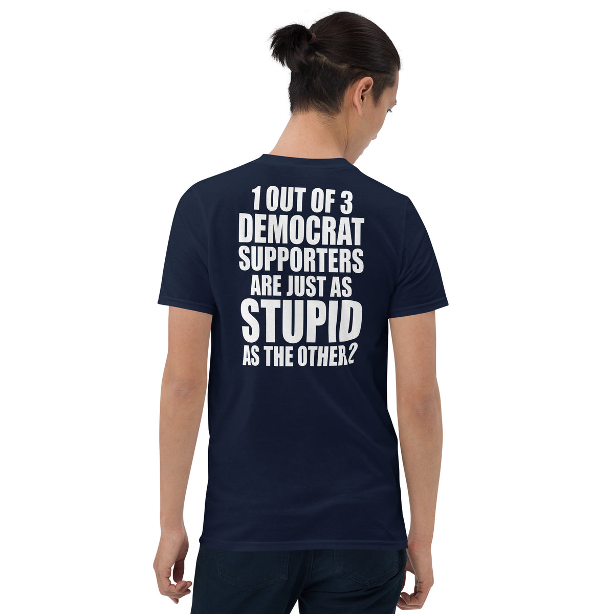 Democrat supporters shirt in navy