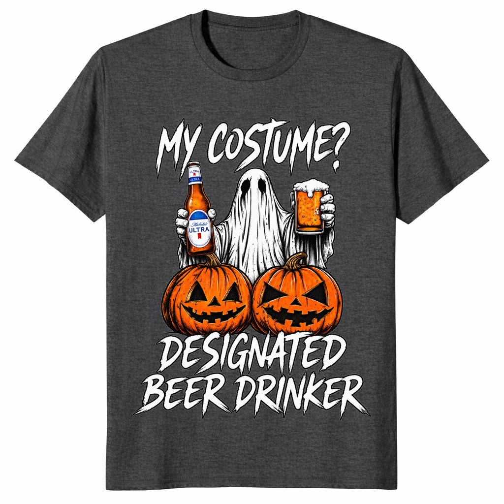 Designated drinker shirt in dark heather grey