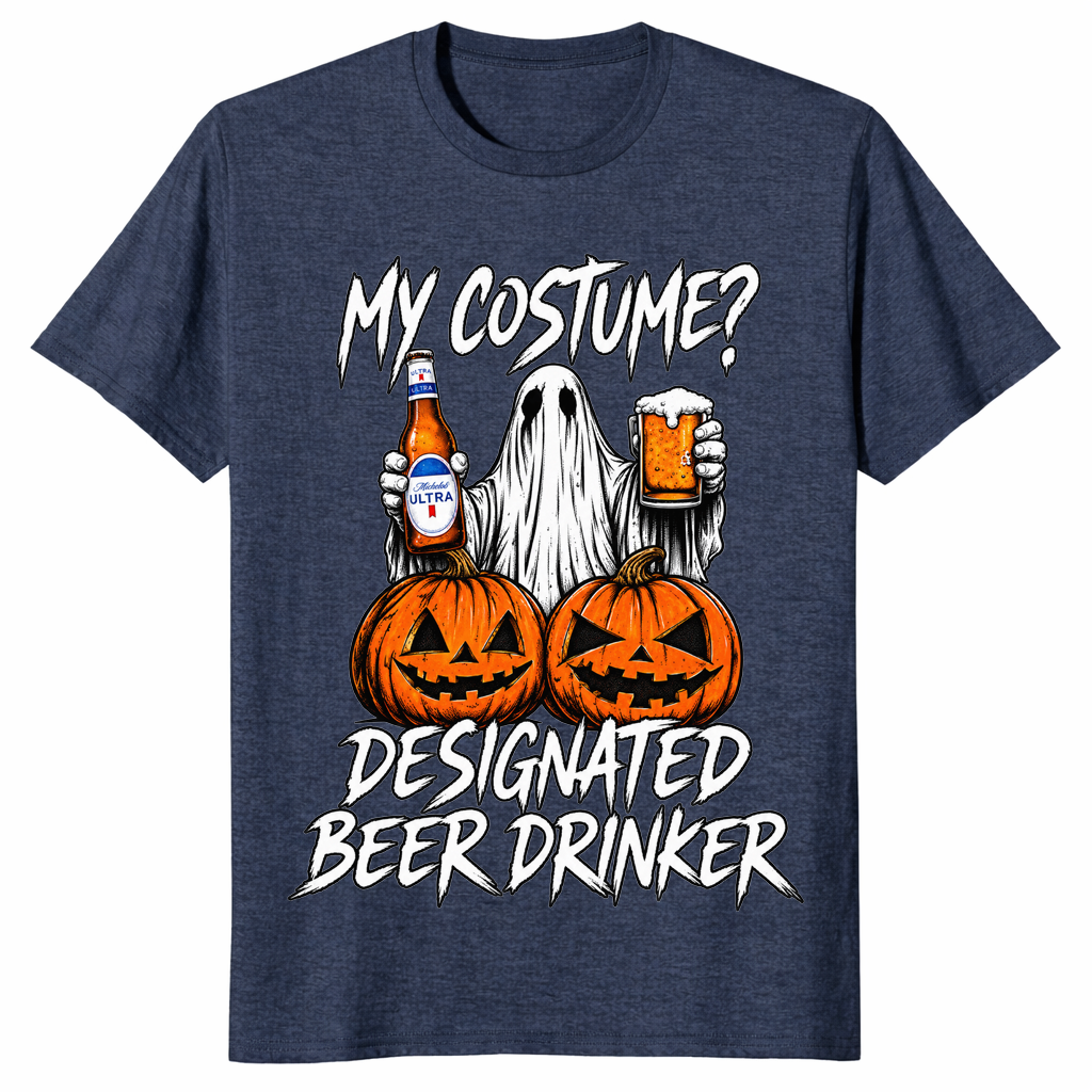 Designated drinker shirt in heather navy
