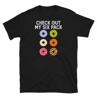 Funny Gym T-Shirt | "Six Pack" Donut Graphic Tee Unisex - Cuccico Design