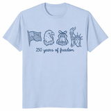 250 Years of Freedom Shirt – American Flag Eagle Liberty Tee