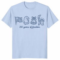 250 Years of Freedom Shirt – American Flag Eagle Liberty Tee