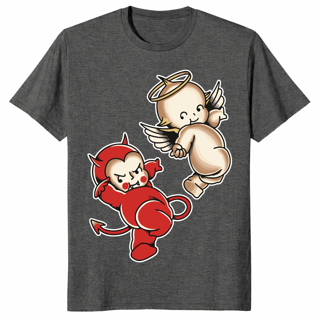 Kewpie Baby Devil Angel Cherubs Shirt – Cute Gothic Graphic Tee