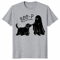 Boo-p Geister-Hunde-Shirt | Lustiges Halloween-T-Shirt für Hundemamas