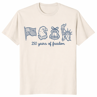 250 Years of Freedom Shirt – American Flag Eagle Liberty Tee