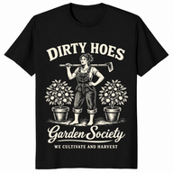 Dirty hoes garden shirt in black