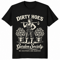 Dirty hoes garden shirt in black