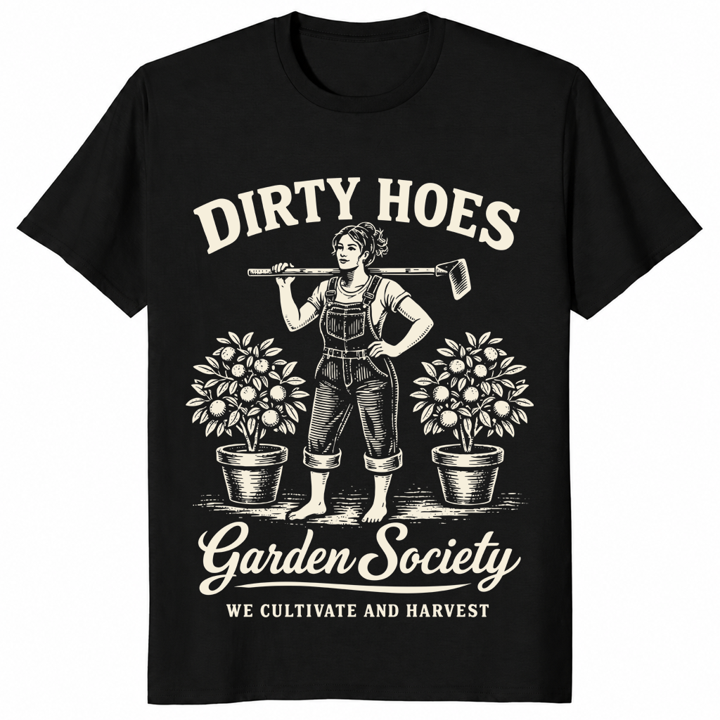 Dirty hoes garden shirt in black