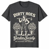 Dirty hoes garden shirt in dark heather grey