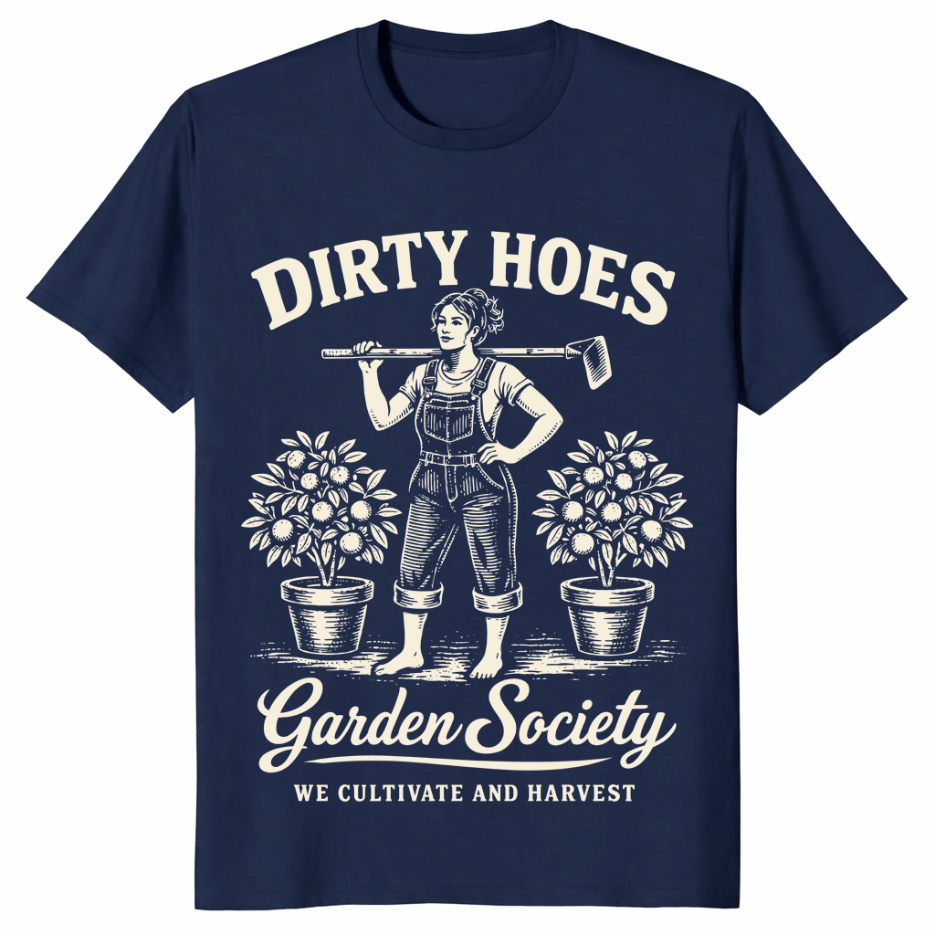 Dirty hoes garden shirt in navy