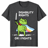Disability Rights Frog Or I Fights Funny Superhero T-Shirt | Cuccico