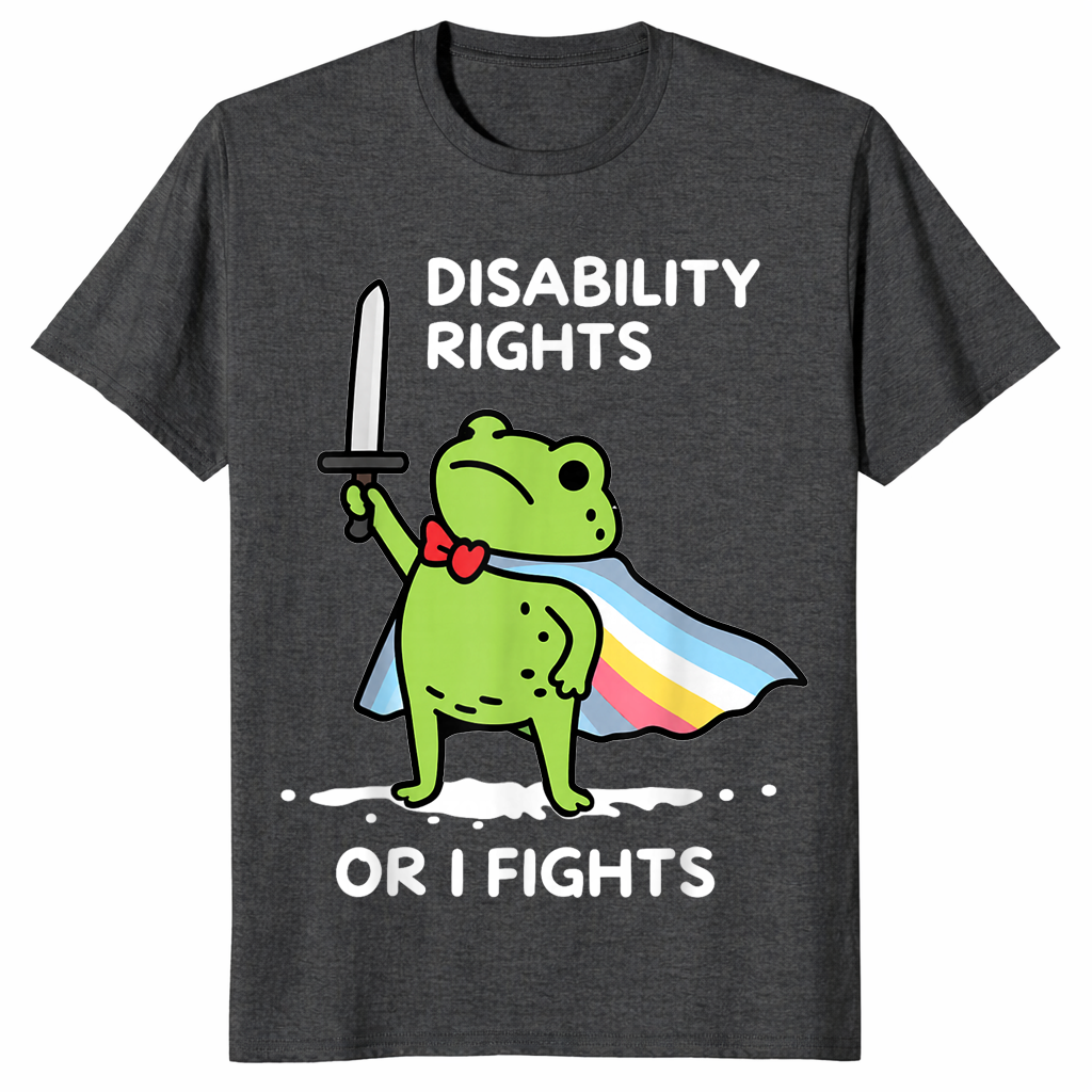 Disability Rights Frog Or I Fights Funny Superhero T-Shirt | Cuccico