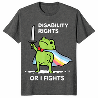Disability Rights Frog Or I Fights Funny Superhero T-Shirt | Cuccico