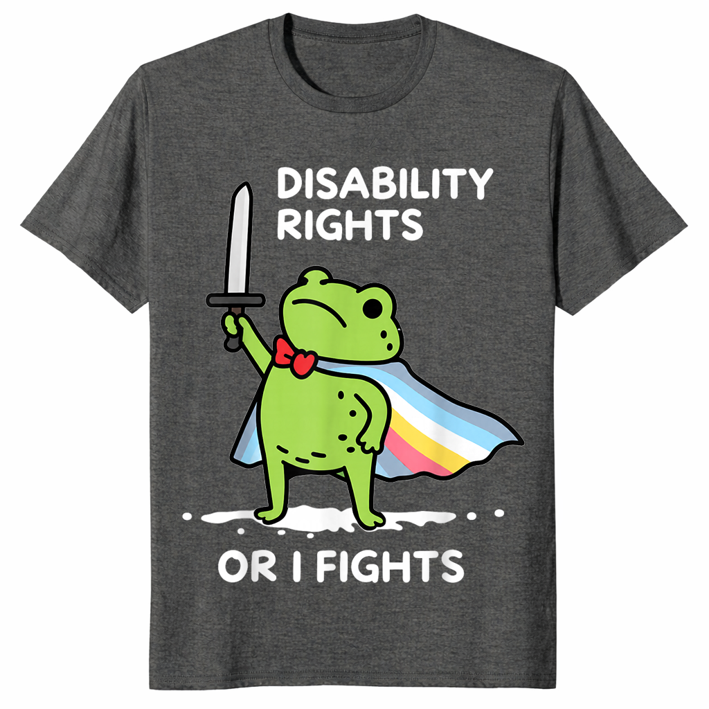 Disability Rights Frog Or I Fights Funny Superhero T-Shirt | Cuccico