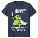Disability Rights Frog Or I Fights Funny Superhero T-Shirt | Cuccico