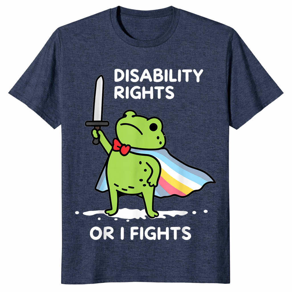 Disability Rights Frog Or I Fights Funny Superhero T-Shirt | Cuccico