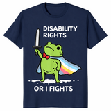 Disability Rights Frog Or I Fights Funny Superhero T-Shirt | Cuccico