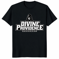 Divine Providence Podcast shirt black bold logo podcast merch tee